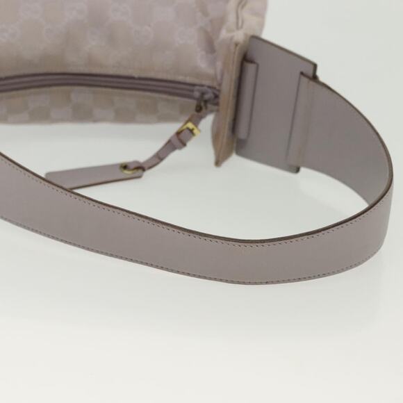 GUCCI GG Canvas Shoulder Bag Purple Gold - Picture 7 of 16
